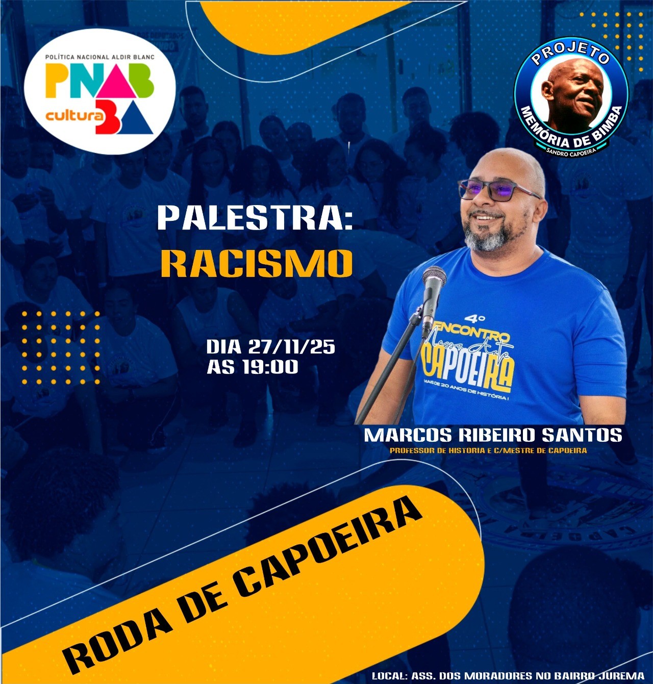 Cartaz da palestra Racismo